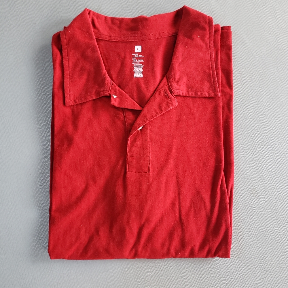 Mens XL 100% cotton collared short sleeve shirt